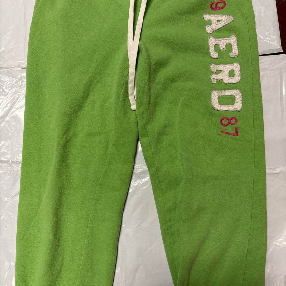 Y2K Aeropostale Lime Green  Joggers